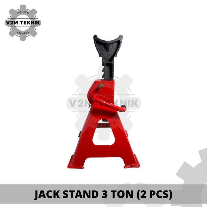 Murah Lumos Jack Stand Mobil 3 Ton / Tahanan Dongkrak Mobil 3 Ton (1 Set 2 Pcs)