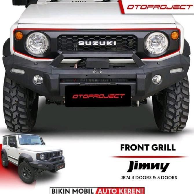 Murah Otoproject Front Grill Depan Jimny 3 Door / 5 Door Warna Black