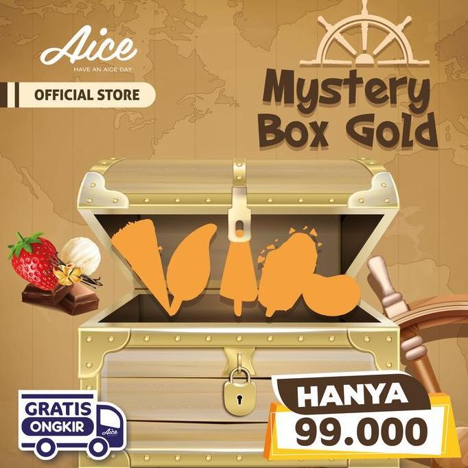 Aice Ice Cream Mystery Box Es Krim Gold