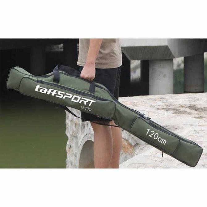 Tas Ransel Pancing Joran Banyak Kantong Kuat Kanvas Resleting