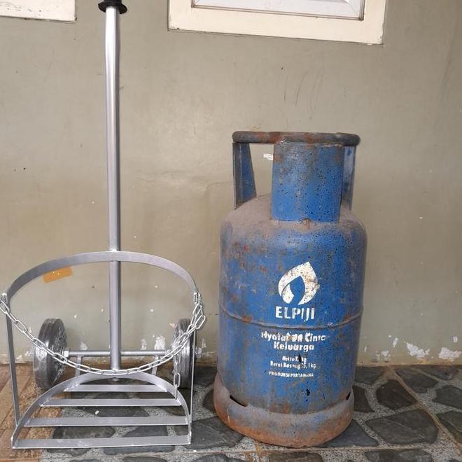 Troli Trolley Galon, Gas 12 Kg, Gas 3 Kg