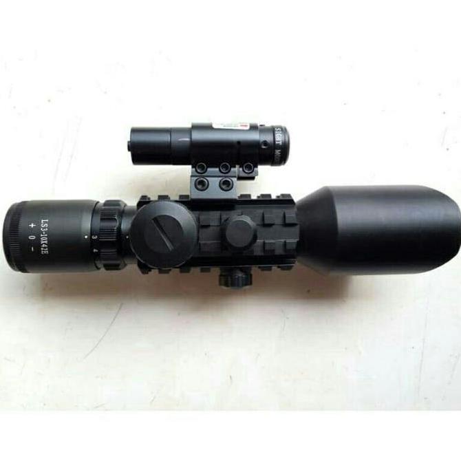 TELESKOP RIFLESCOPE TELESKOP LASER TELE M9 LS3-10X42E RIFLE SCOPE Original
