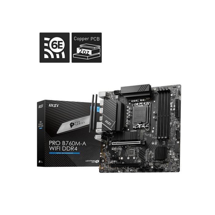 Motherboard Msi Pro B760M-A Wifi Ddr4 / Msi B760Ma / Msi B760M A Original Dan Terpercaya