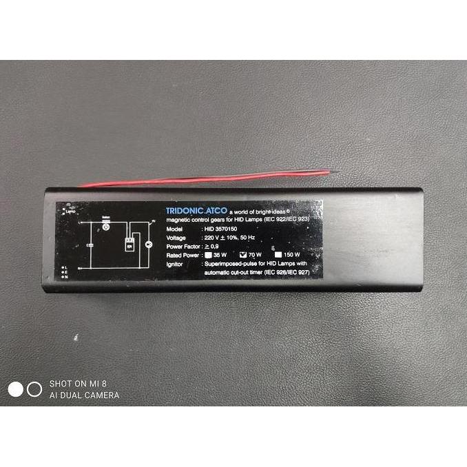 Promo Ballast Trafo Set Metal Halide 70W Sodium 70W TRIDONIC ATCO Diskon