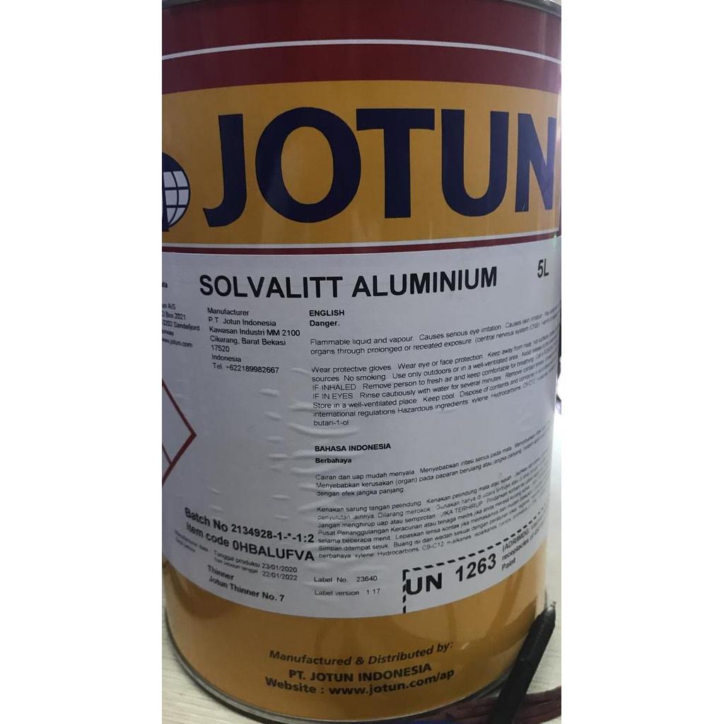 TERMURAH - JOTUN SOLVALITT ALUMINUM 5L