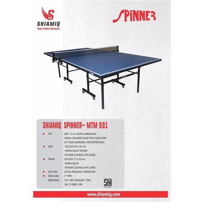 TERBARU - Meja Pingpong Tenis Meja SHIAMIQ Spinner