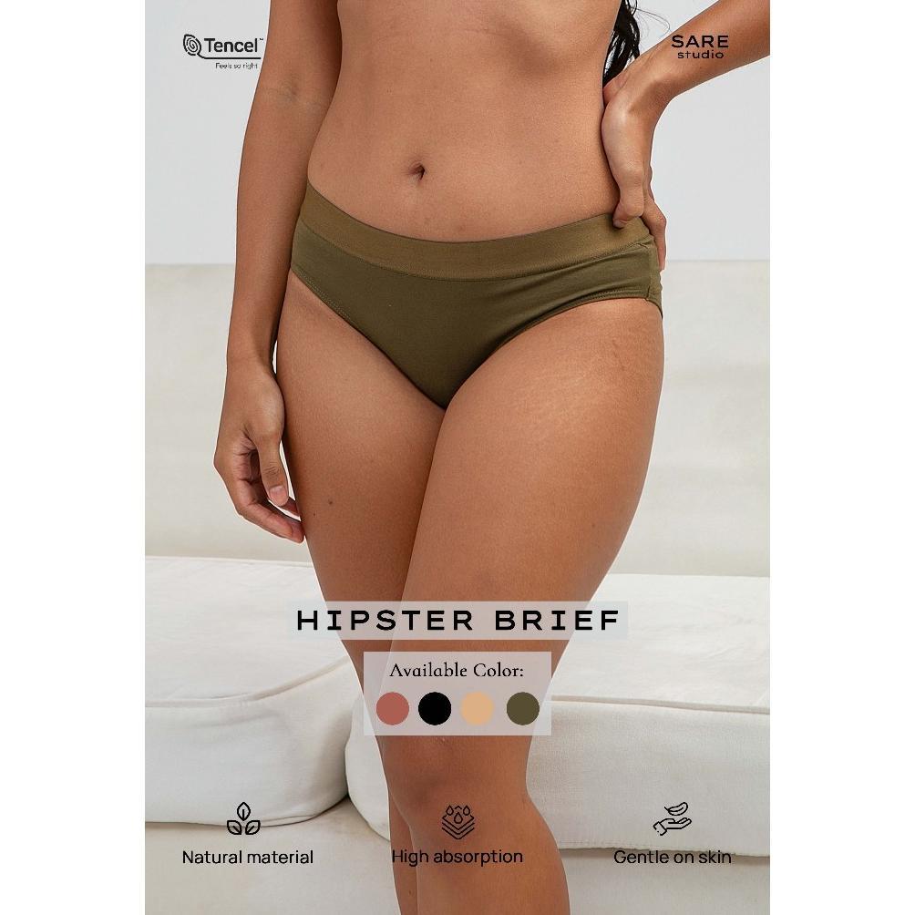 Celana Dalam Wanita Tencel Modal | SARE Underwear studio LOBI Hipster Brief Panty