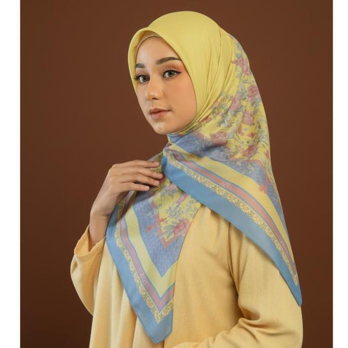 Promo Zoya - [Grd B] Zoya Viarosa Scarf - Kerudung Hijab Segiempat Motif - Bahan Voal Cod