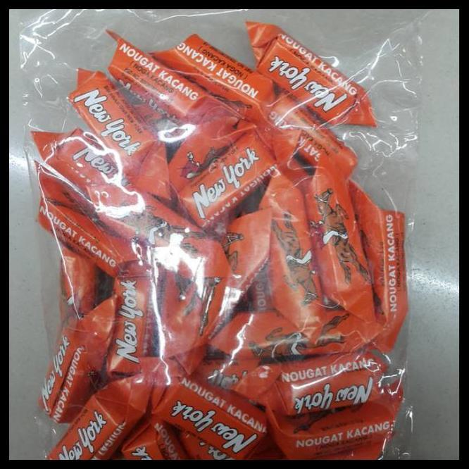 PERMEN SUSU NOUGAT OREN KACANG TANAH  NEW YORK 200 GR PERMEN JADUL