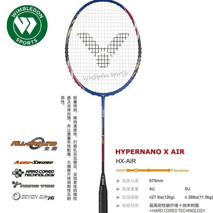 Raket Victor HYPERNANO AIR ( HX AIR ) 4U & 5U ORIGINAL Terlaris
