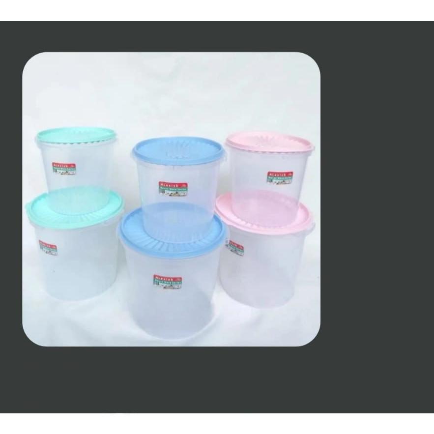 3pcs Toples Krupuk 5 Liter Plastik Toples Asinan Toples Peyek Toples Snack Toples Kue Toples Kerupuk