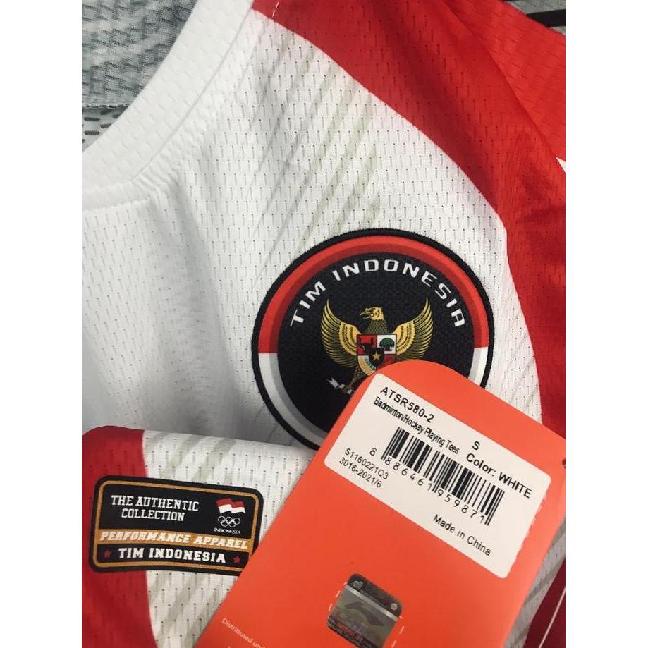 Jersey Original Official Badminton Tim Indonesia Li-Ning Olimpiade2020 Terlaris