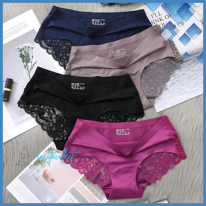 SEXY UNDERWEAR CELANA WANITA BAHAN SATIN DALAM               BEST PRODUK 