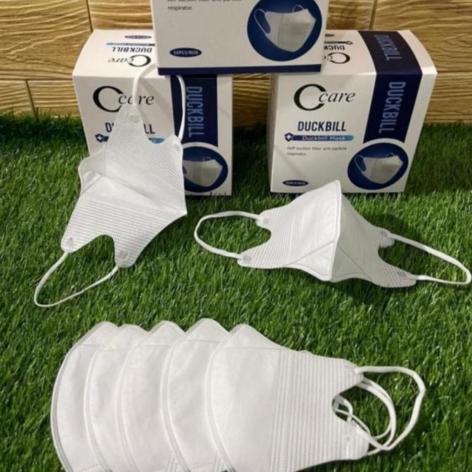 Ready oke] Masker Duckbill C Care Garis Hidung 3 Ply Isi 50 Pcs