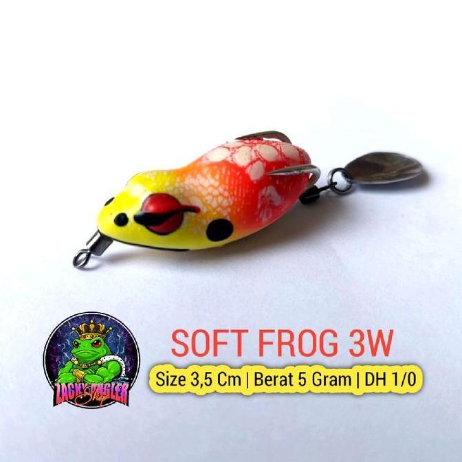Soft Frog 3W Lure 3,5 Cm Umpan Casting Gabus