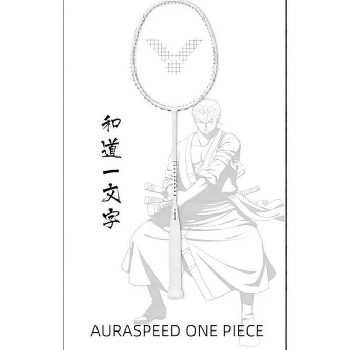 Raket Badminton VICTOR ONE PIECE WADO / AURASPEED ONE PIECE WHITE Terlaris