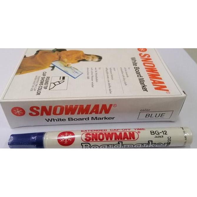 Spidol Snowman Bg-12 Whiteboard - 1 Lusin