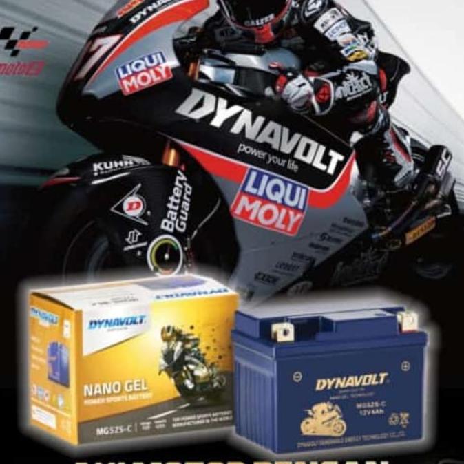 Aki Motor Honda Monkey 125cc Dynavolt Nano Gel MG5ZS-C CCA 140 Genuine Terlaris