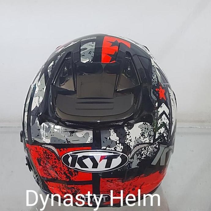 KYT GALAXY FLAT R MOTIF BLACK/RED #5 Terlaris