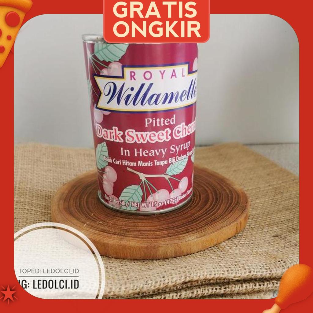 Termurah Royal Dark Sweet Cherry Ceri Hitam Willamette 425 Gr