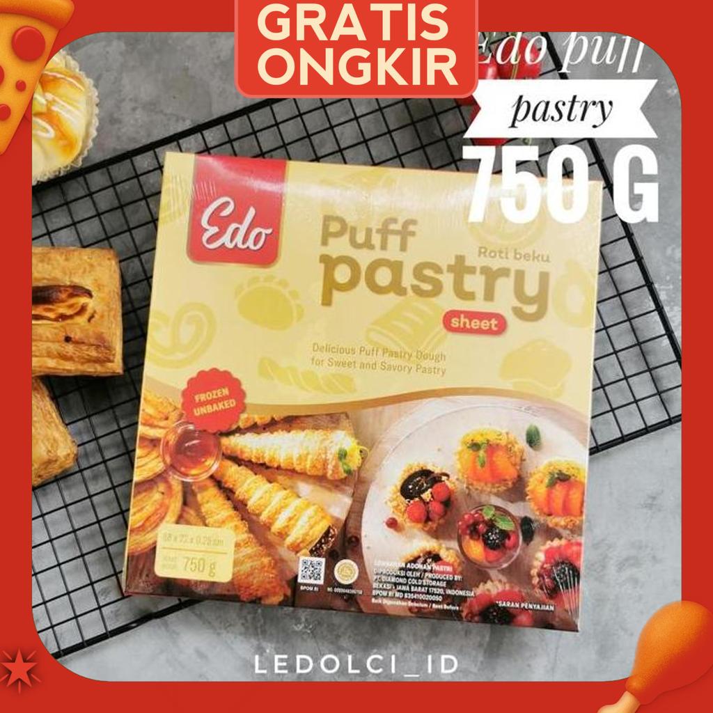 Puff Pastry Sheet Edo 750 Gram | Kulit Pastry Edo 750 Gram