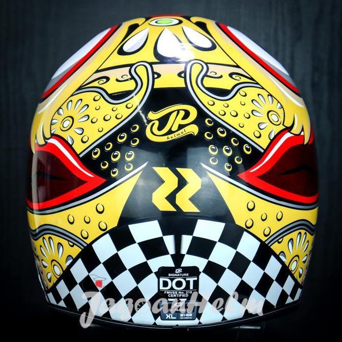 JPX HELM JP SIGNATURE BARONG RANS | SUPER BLACK | RETRO CLASSIC Terlaris