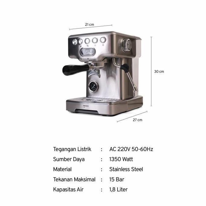 Terlaris Joil Pressio Origin Mesin Kopi Espresso Espresso Machine Home Barista Brewing Pressure 15 B