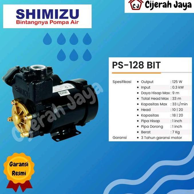 POMPA AIR SHIMIZU PS 128 BIT MANUAL / SHIMIZU PS128BIT PS-128BIT