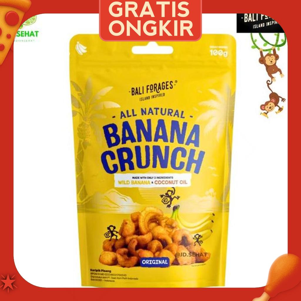 Banana Crunch Bali Forages Rambak Pisang Original Healthy Snack