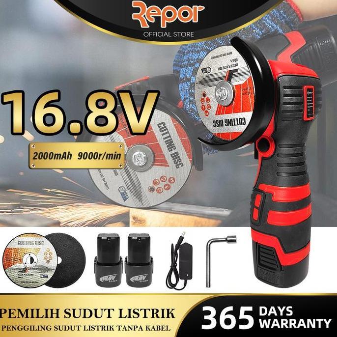 Murah Brushless Angle Grinder Cordless Mesin Gerinda Tangan