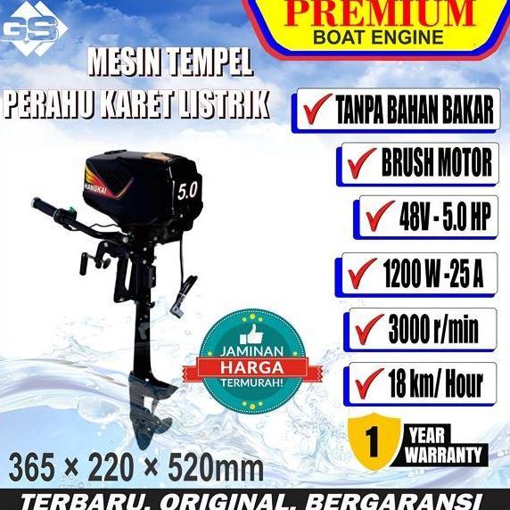 Terlaris Mesin Tempel Elektrik / Mesin Tempel Perahu / Electric Outboard Motor