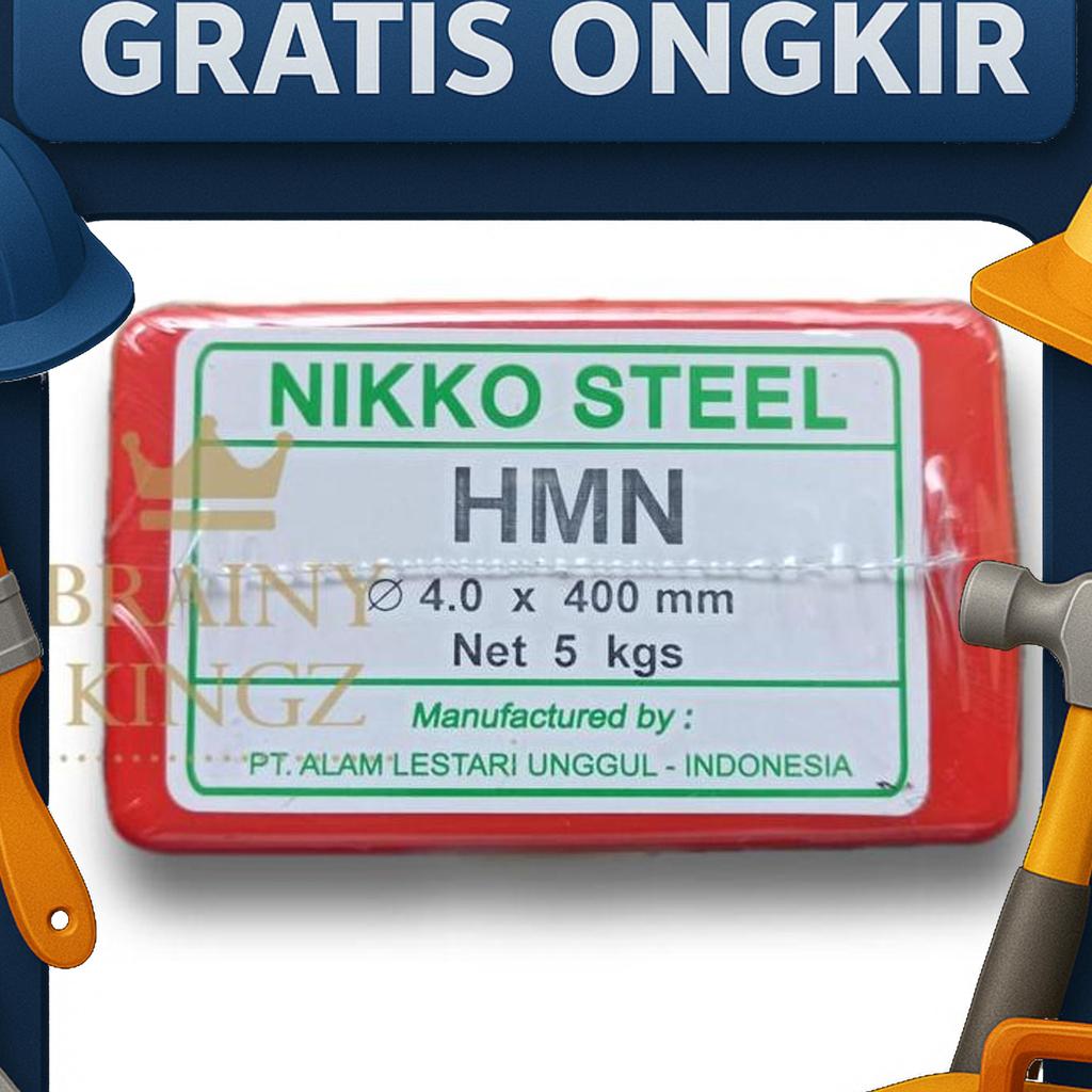 Kawat Las Mangan Nikko Steel Hmn Ukuran 3,2Mm 4Mm Hmn 3.2 Mm 4 Mm