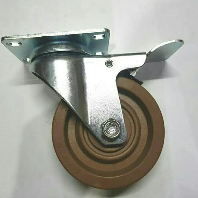 Roda Troli 4 Inch Tahan Panas Hidup Rem  Sale