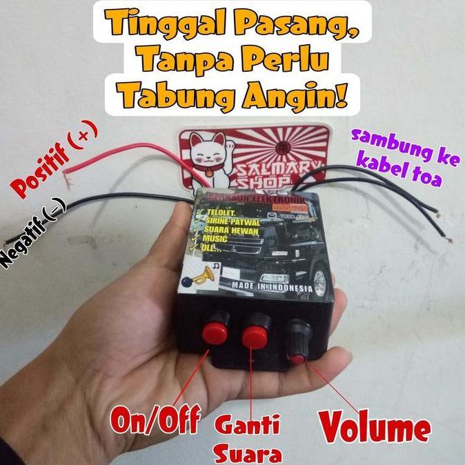 New- Klakson Telolet Basuri 24 Volt 24v 12 Volt 12v Bis Bus Truk Canter ELF