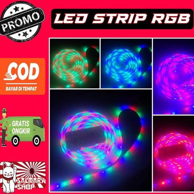 New- Lampu Led Strip RGB Warna Warni IP44 Anti Air 12 Volt 12v Waterproof