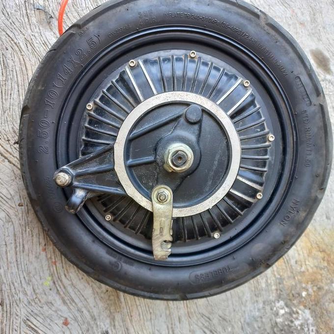 bldc 350watt roda belakang sepeda listrik uwinfly red fish dinamo 350w