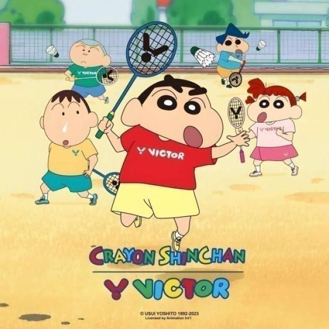 Special Edition Kaos / Jersey Victor Crayon Shinchan T-4501CS / T-4501 CS / T - 4501 CS M Terlaris