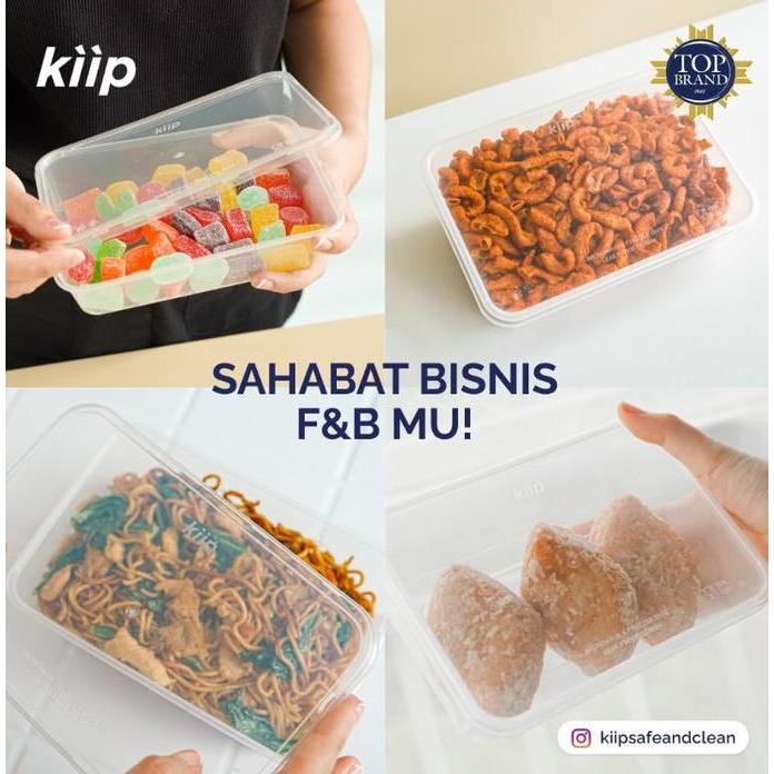 Kiip Thinwall/Thin Wall/Food Container/Box Plastik Makan 750 Ml 1 Dus