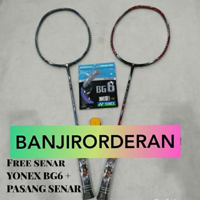 RAKET BADMINTON APACS VIRTUS 77 ORIGINAL FREE SENAR + GRIP