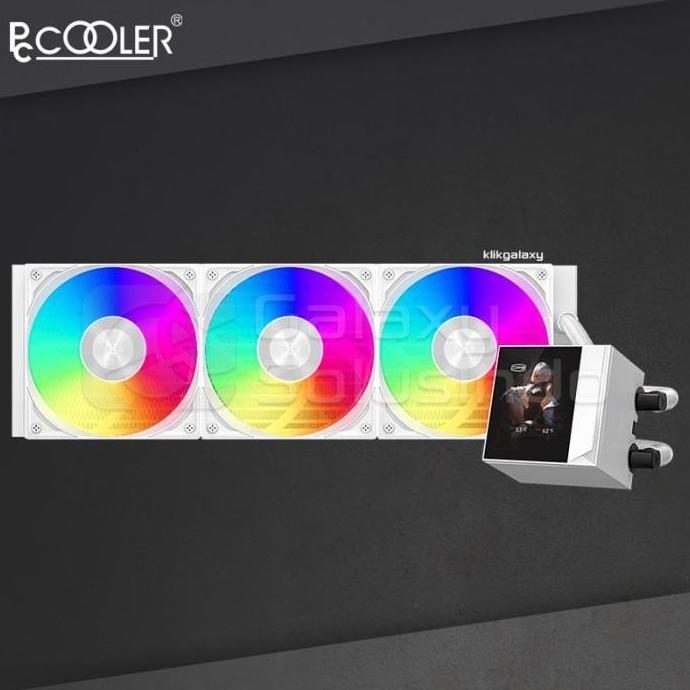 DEPAMA_T - PCCOOLER DC36 PRO ARGB CPU COOLER 36MM DENGAN LCD DISPLAY 2.4 INCH BLACK WHITE