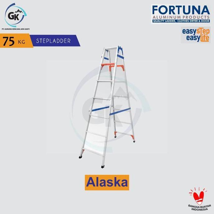 TANGGA LIPAT ALUMINIUM MERK FORTUNA TIPE ALASKA 200 CM / 2 M 13 STEP