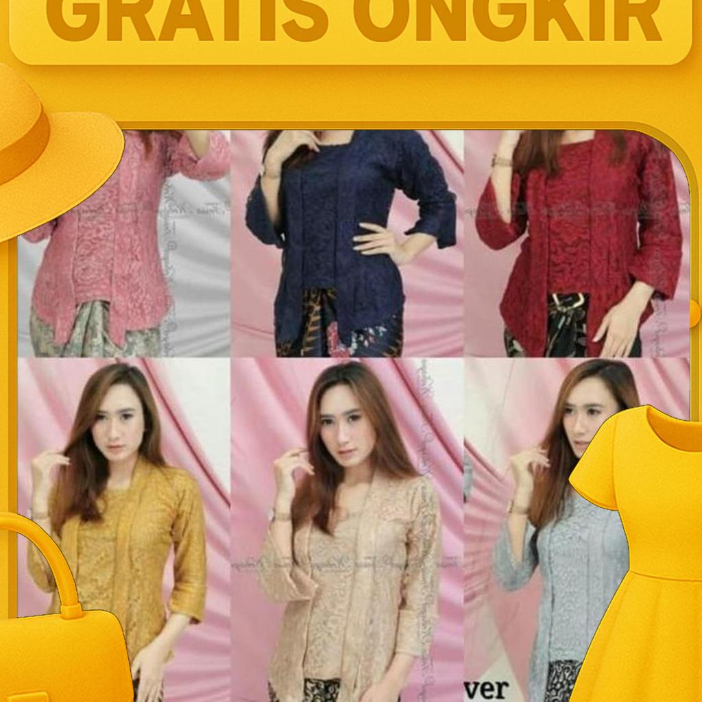 Atasan Kebaya Brokat Kutubaru / Atasan Kebaya Brokat Busui