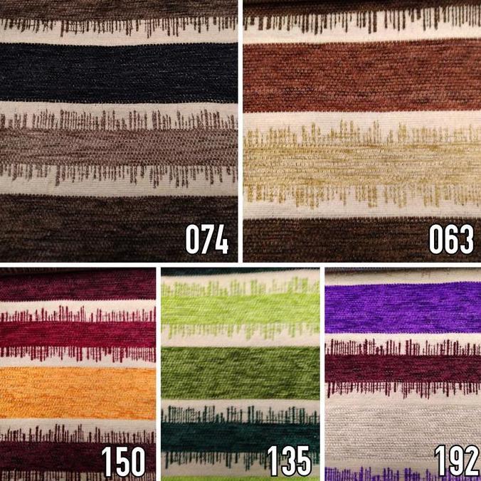 Terlaris Kain Meubel Hikaron Motif Garis Salur - Ludwig (Sofa, Jok, Kursi)