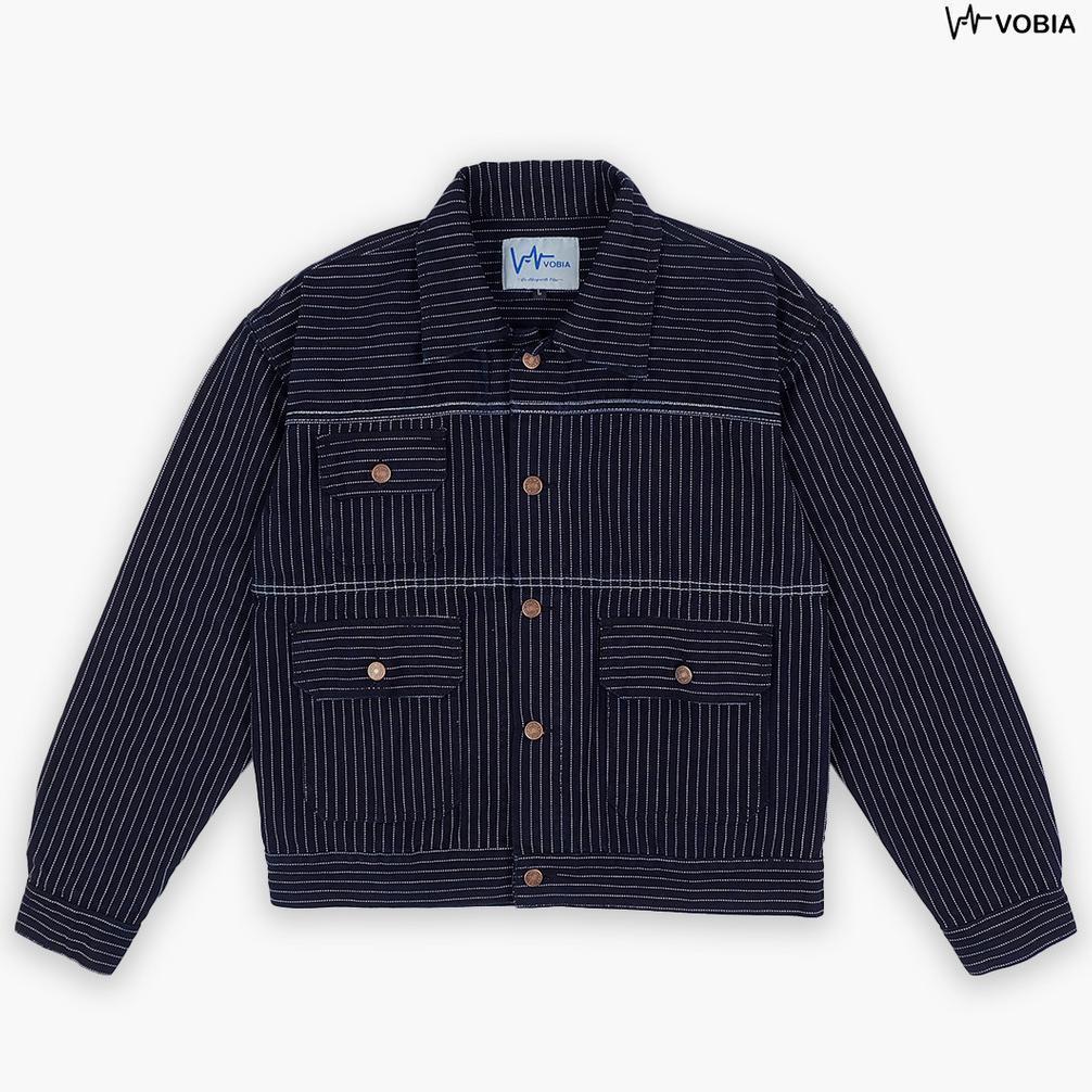 Vobia Outer - Wabash Boxy Jacket Denim Klasik