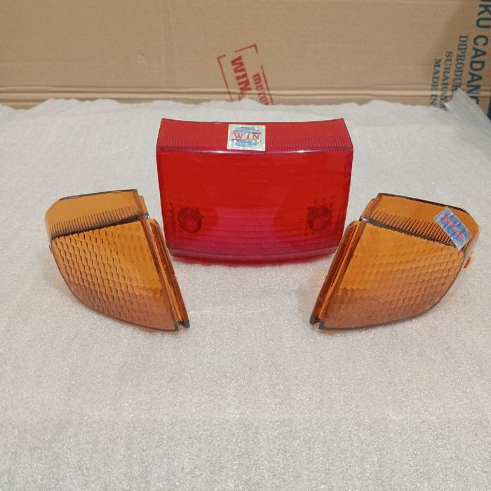 (HUA LI) MIKA KACA LAMPU STOP SET SEN BELAKANG ASTREA GRAND LEGENDA GN5