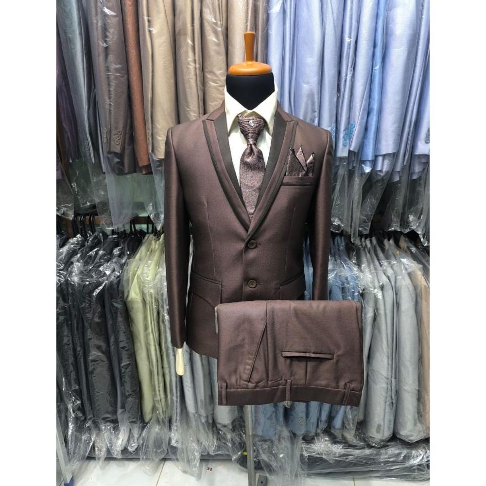 Podo Moro 1 stel jas semi woll kilap Coklat Mahogani jas wedding jas nikah jas pernikahan jas kawin 