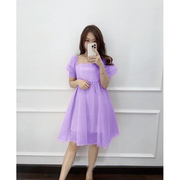 MINI DRESS PUFFY ORNELA / GAUN PESTA ORGANZA FASHION / NEW DRESS / DRESS NATALAN TERBARU 2022-2023