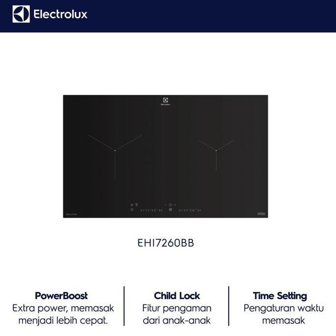 TERBARU EHI7260BB Electrolux Kompor tanam induksi 70cm dengan 2 zona memasak Kompor Listrik Tungku