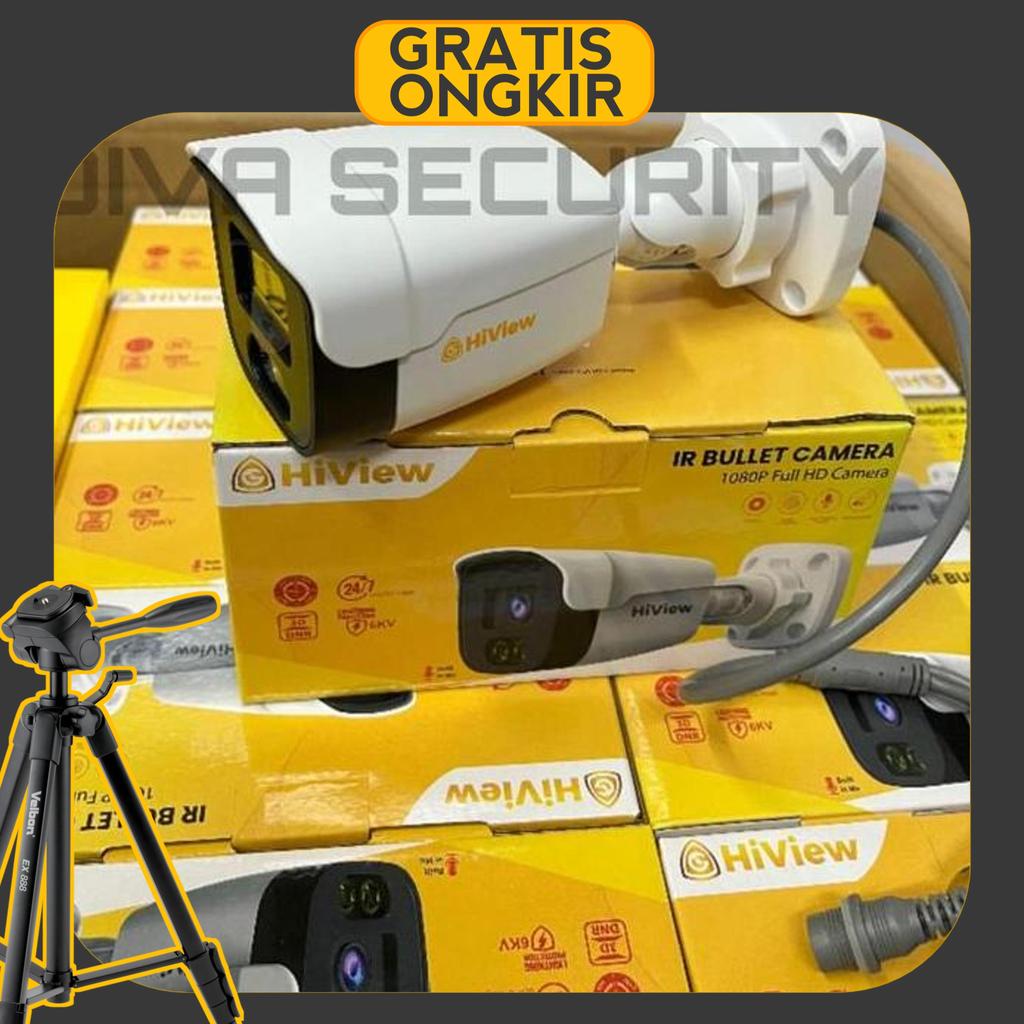 Hiview Kamera Cctv Outdoor Colorvu Audio 2Mp Lensa 2.8Mm Model Hv-B127Ps Original Berkualitas Tinggi