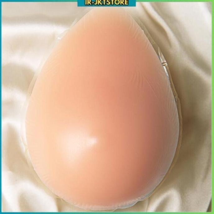 1 Buah Payudara Palsu Silikon Bentuk Teardrop Prostesis Pasca Mastektomi untuk Wanita Penderita Kank